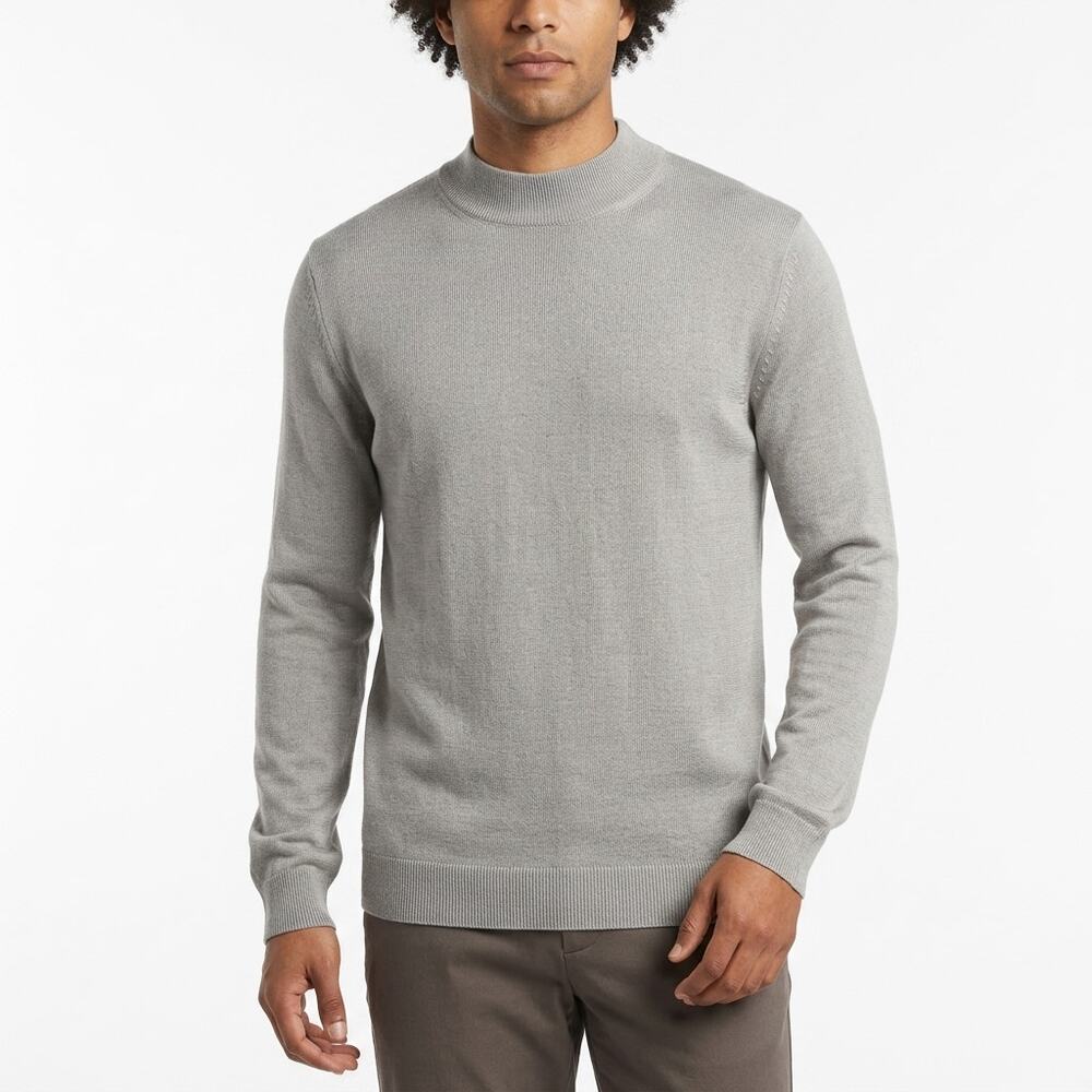 REUNION menswear Silk Pullover Lightweight Sweater Knit Silk Blend Size L